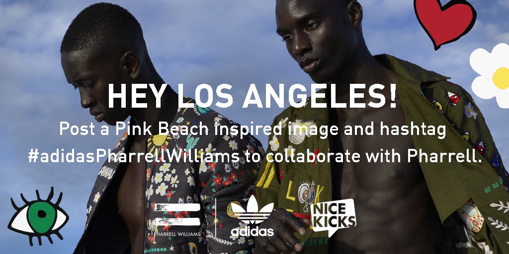 RT @adidasoriginals: LA: Show us your original beach inspired art using #adidasPharrellWilliams for a chance to hang w/ @Pharrell May 13 ht…