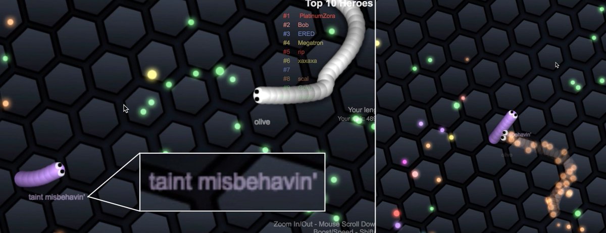 Slither.io lucky move snake 🐍 MLG 🎮 Gaming TOP 10 killers : r