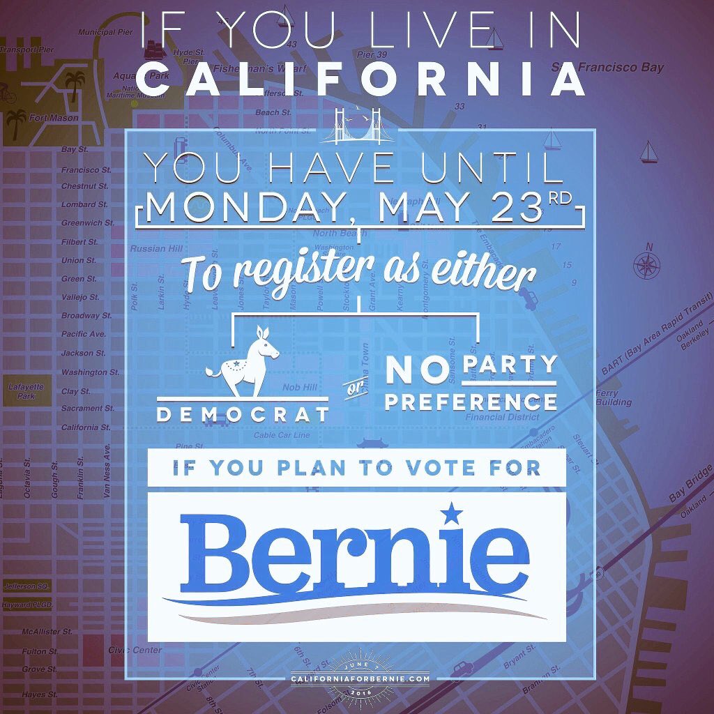 RT @Latinos4Bernie: California | If you're registered to vote, make sure those you know are registered as well!
????https://t.co/tl8BLxXpDm ht…