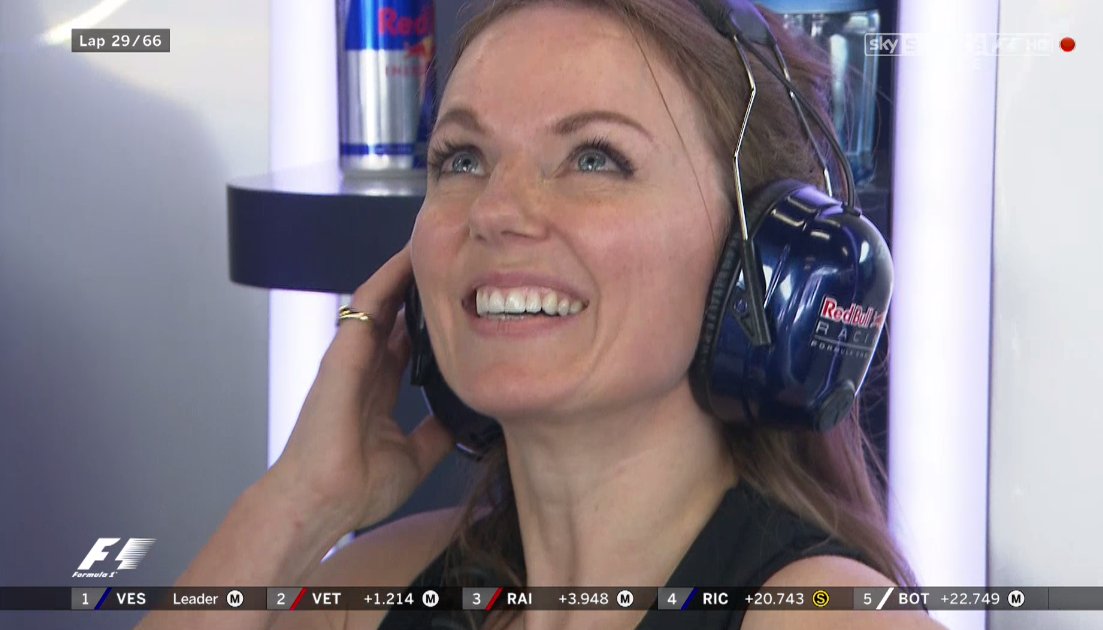 RT @SkySportsF1: A former Spice Girl watches on as Verstappen leads! 

BLOG: https://t.co/ffXVqspo9Q #SpanishGP https://t.co/e5GYksGZ6u