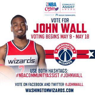 Help vote lil bro @JohnWall for #NBACommunityAssist, RT to VOTE! He assist on and off the court!
#JOHNWALL https://t.co/cVF4NP0uEN
