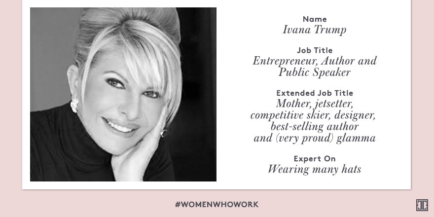 #WomenWhoWork: Ivanka's iconic mother, Ivana Trump, shares her secrets to success: https://t.co/NRy1aZJoSB https://t.co/mPrhKWFb3x