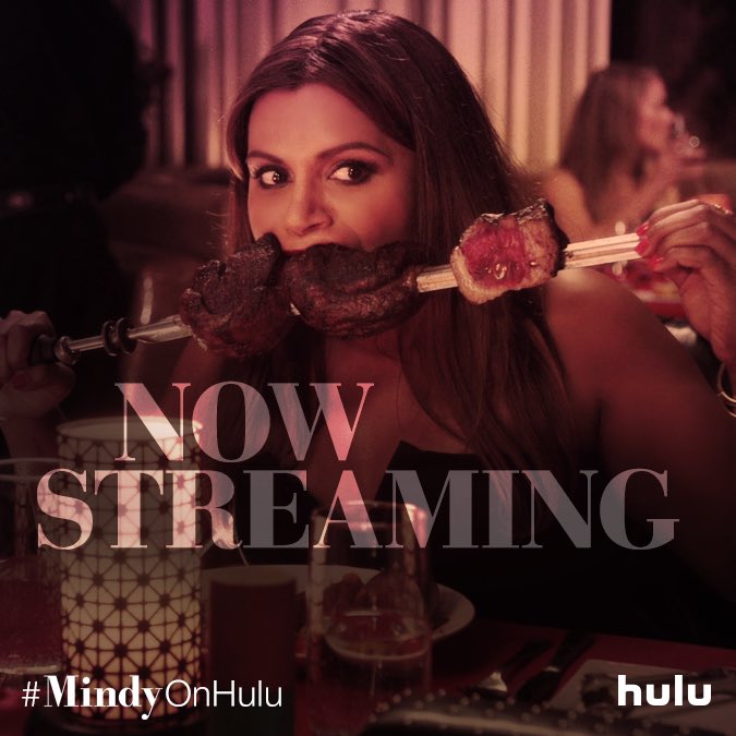 Eat your meat sword quickly, 'cause a new episode of #TheMindyProject is https://t.co/onpYa0H64B