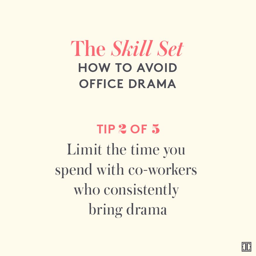 #TheSkillSet: 5 ways to avoid office drama: https://t.co/5PmH0s9SHh #careeradvice #womenwhowork #worktips https://t.co/xF3gu7gzSm