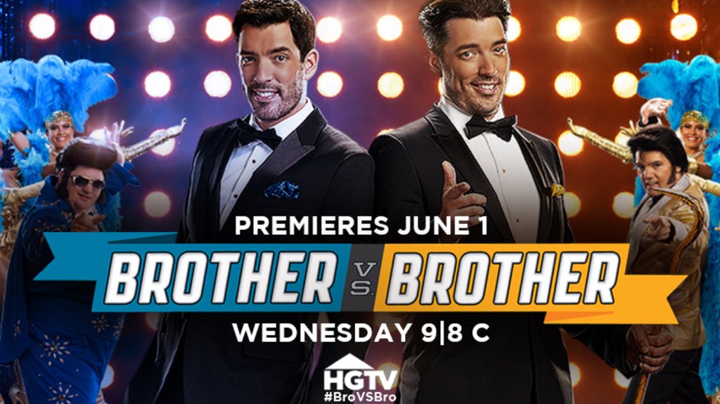 Who's watching @MrDrewScott & @MrSilverScott in Brother VS Brother on @hgtv this year? It's a must! #BROvsBRO https://t.co/8NjazI4DYu