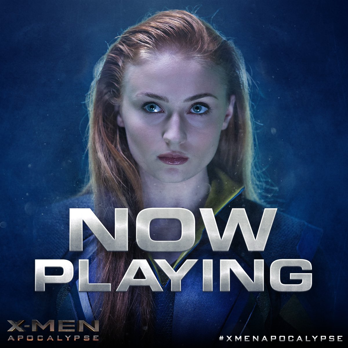 RT @XMenMovies: See @SophieT as Jean Grey in #XMenApocalypse, now playing in theaters. https://t.co/cIpp5lo4pz #XMenTix https://t.co/i29DHI…