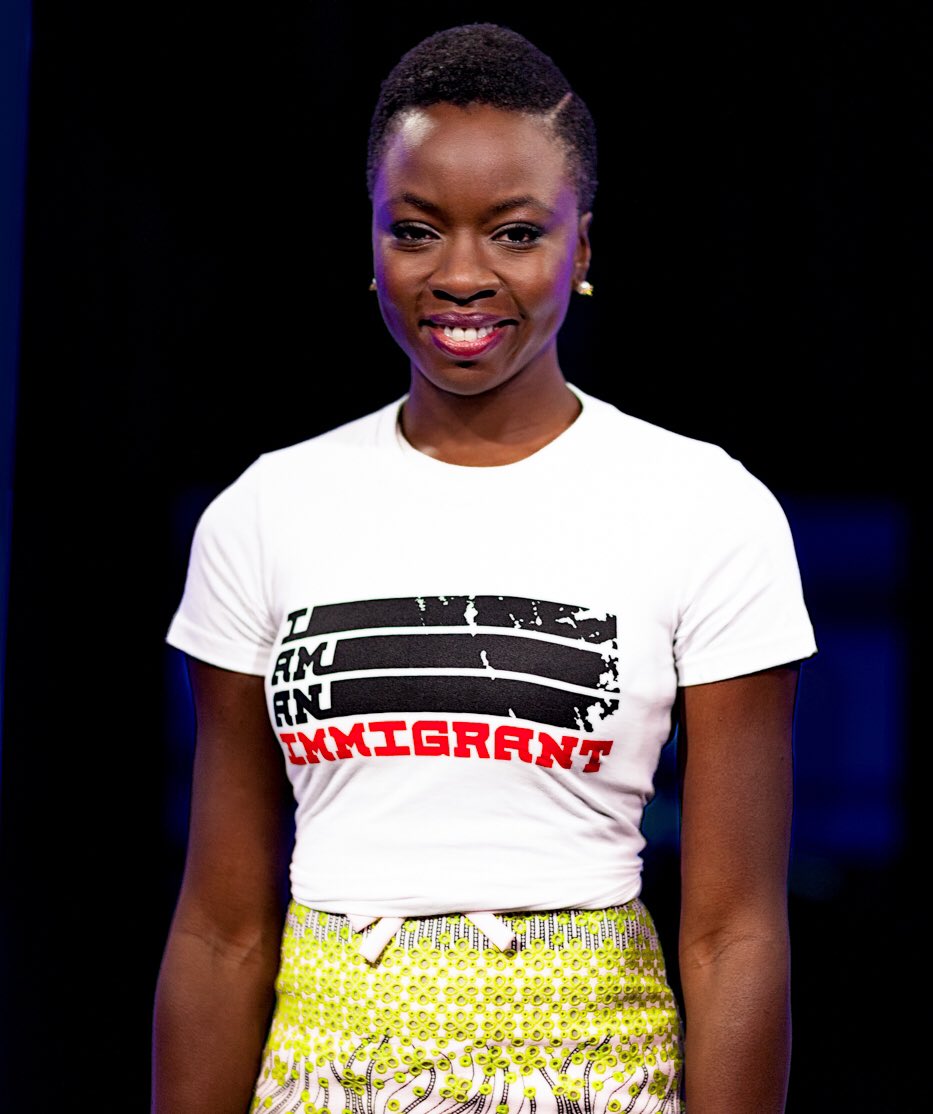 RT @MichaelSkolnik: Salute to @DanaiGurira. ????
#IAmAnImmigrant https://t.co/Pk8nRR0gZo