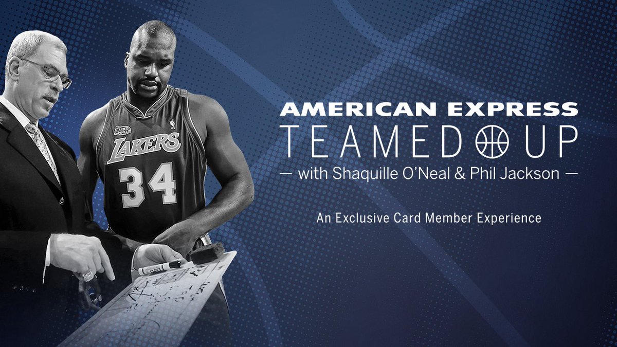 RT @AmericanExpress: Card Members can get tix now to Amex Teamed Up with @Shaq & @PhilJackson11 in New York City! https://t.co/fO366ppyUG h…