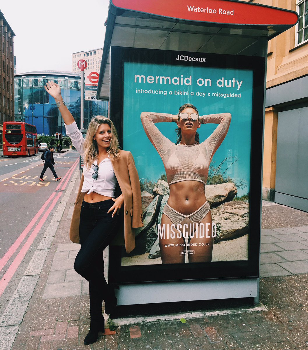 Seeing double ???? So fun seeing our @abikiniaday X @missguided collection billboards all around London ???????? https://t.co/dD3DBr0XGd