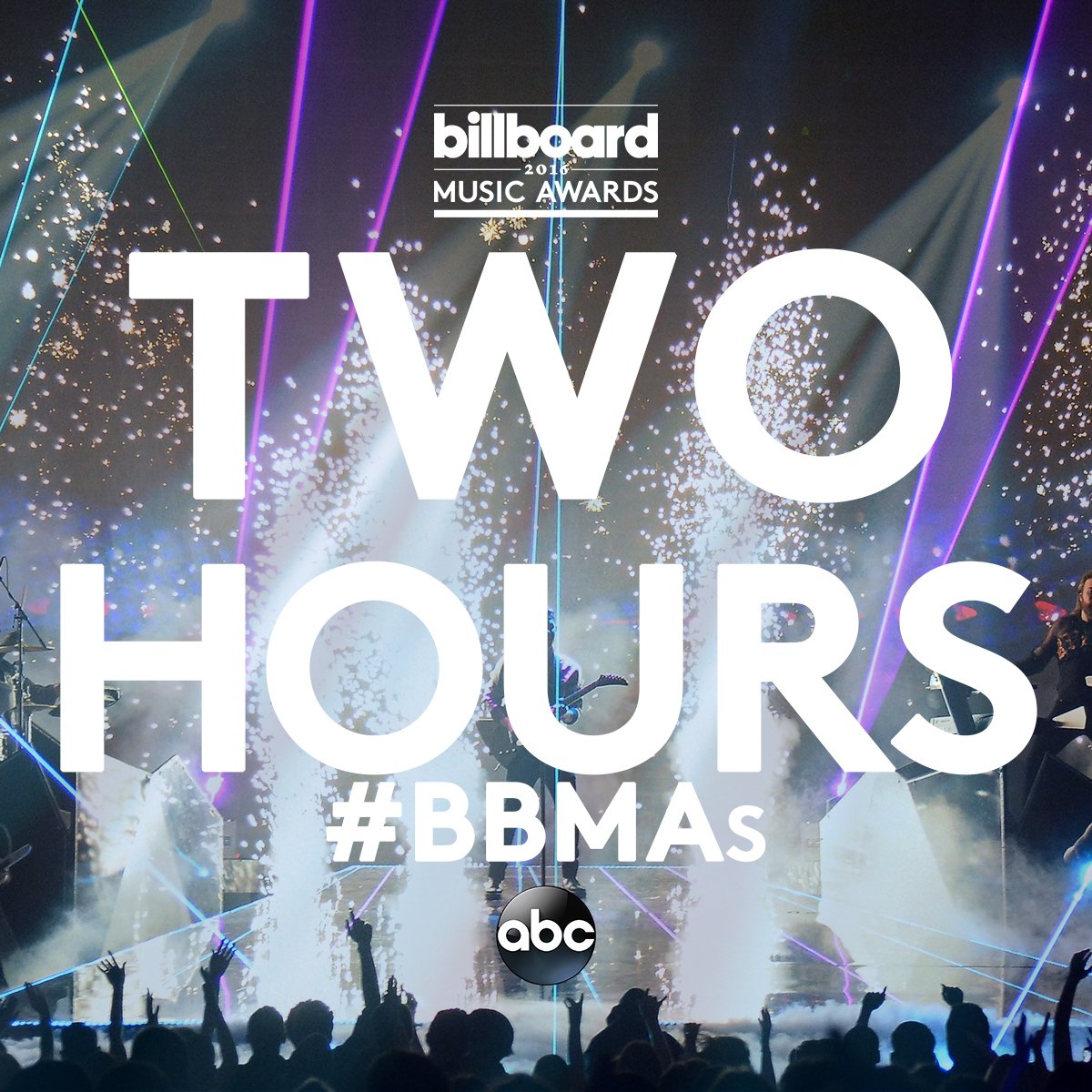 RT @BBMAs: TWO HOURS until the #BBMAs hit the air! Turn on ABC & join hosts @ciara & @Ludacris at 8e/5p. Don't miss it! https://t.co/sGL5R2…
