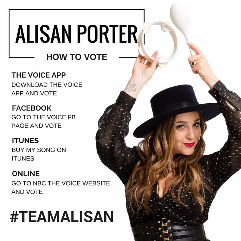 Don't forget to VOTE for @alisanporter - voting still counts until 12pm ET today! #VoiceFinale #TeamXtina ????⭐️???? https://t.co/YOVX65fKyS