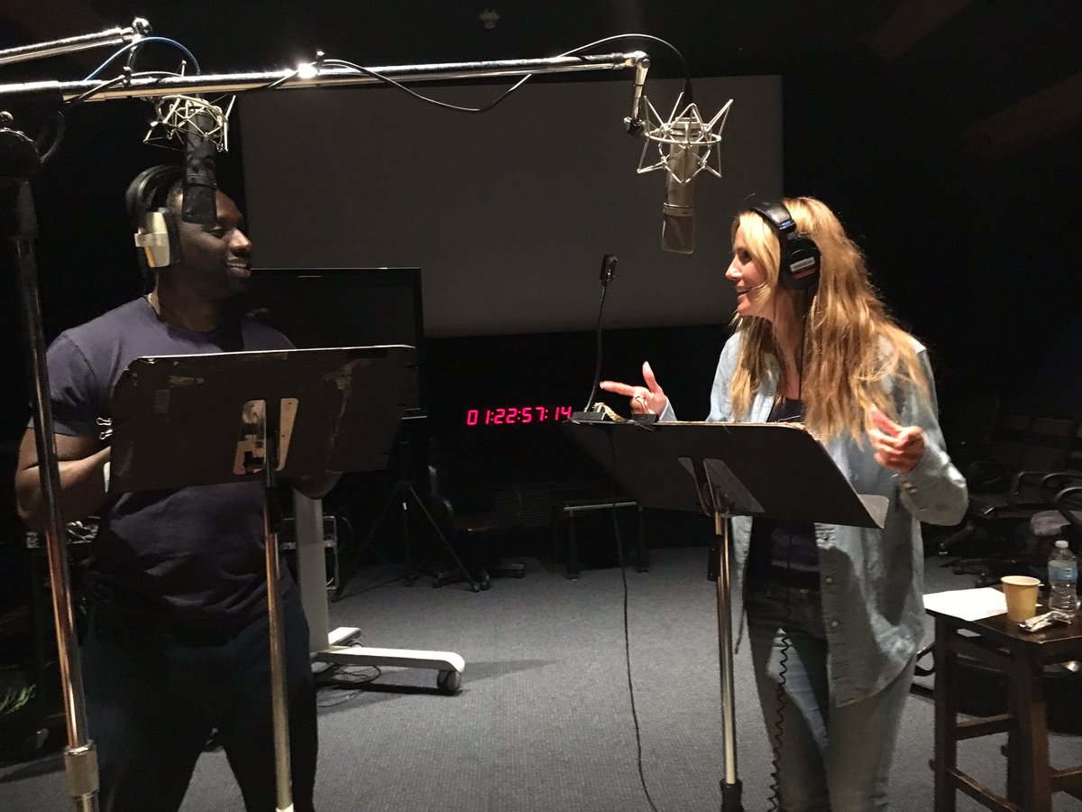 In the studio all day with @OmarSy recording our voices for Arctic Justice: Thunder Squad! https://t.co/lh8Cnv4jYe