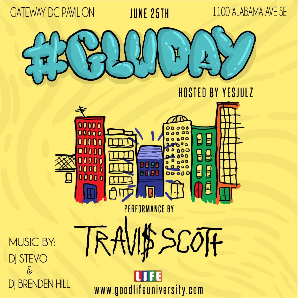 RT @GoodLife_U: #GLUDay ft. a Live Performance by @Trvisxx , Hosted by @YesJulz. Tix avail @ https://t.co/FfVSIHln5S https://t.co/H8SRufXypp