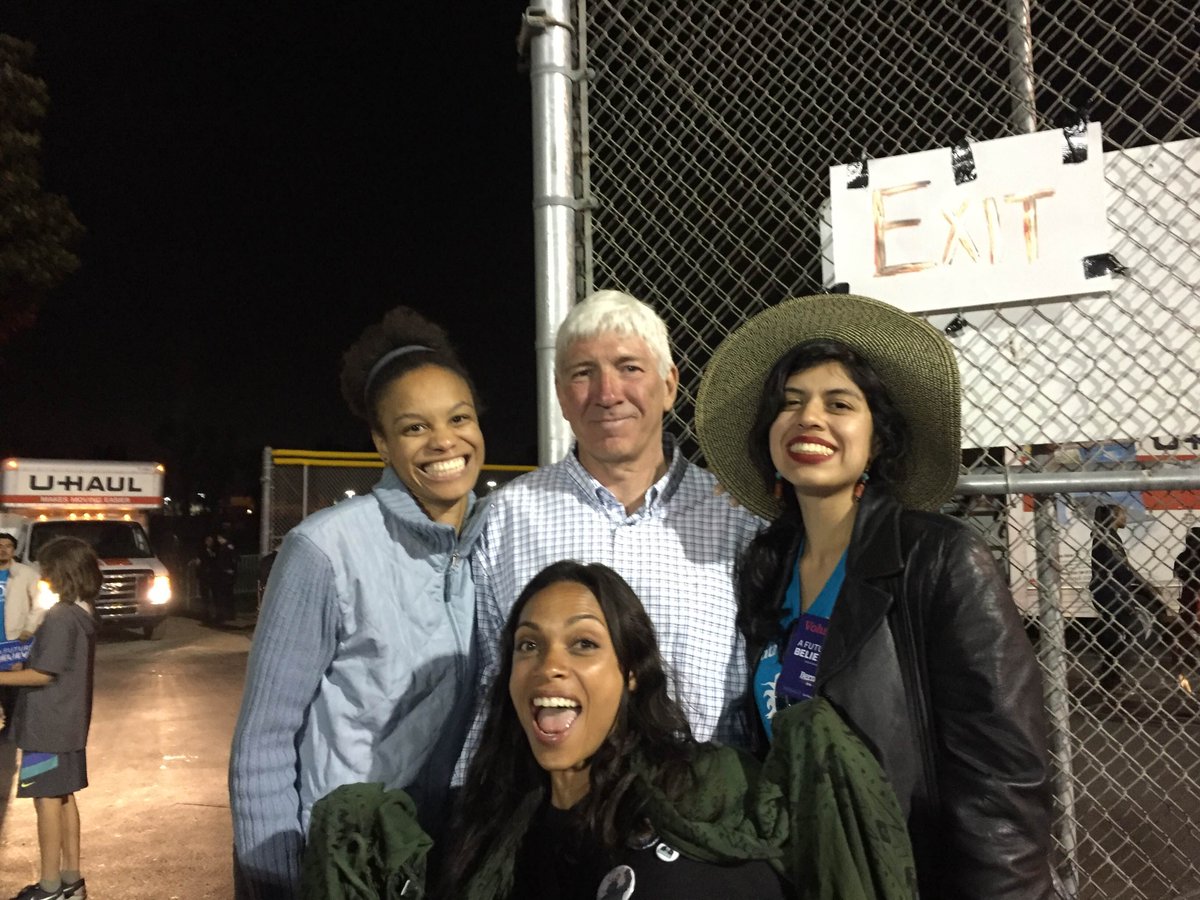 RT @Stokes4Senate: Is a good day when @rosariodawson photobombs your pic and she's already voted for #BernieAndSteve! #GetStoked Calif. htt…