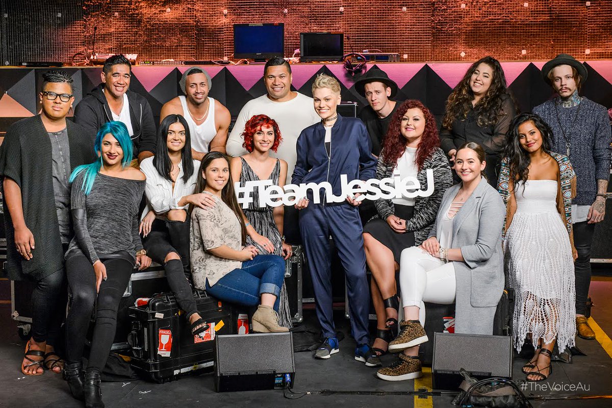 Here's #TeamJessieJ for #TheVoiceAu. So proud of each and every one! 
Battles kick off TONIGHT! https://t.co/jc9SP4IpWU
