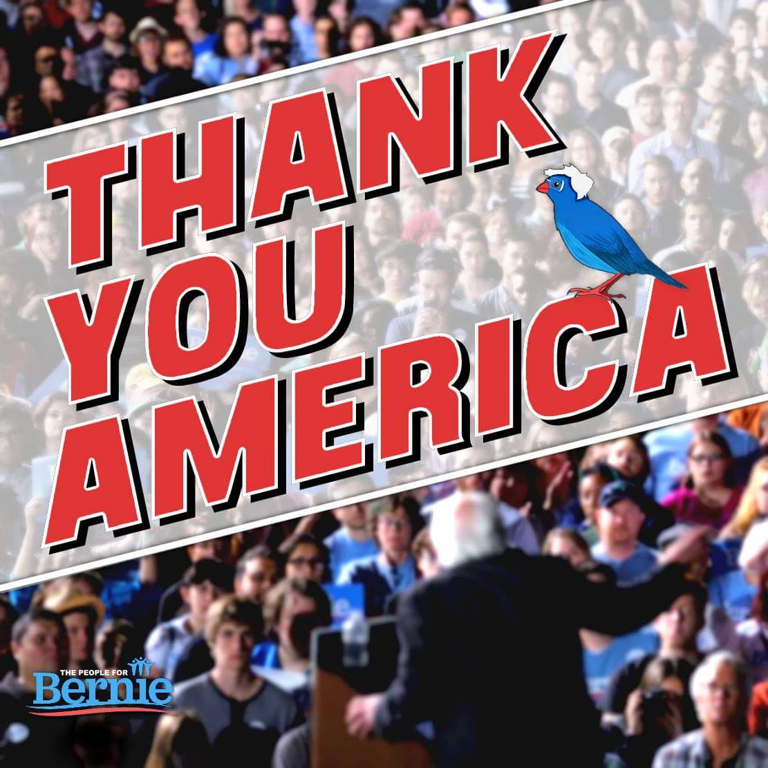 RT @People4Bernie: Thank you America for the primary!

Who's ready for the political revolution? 

#FeelTheBern #SeeYouInPhilly https://t.c…