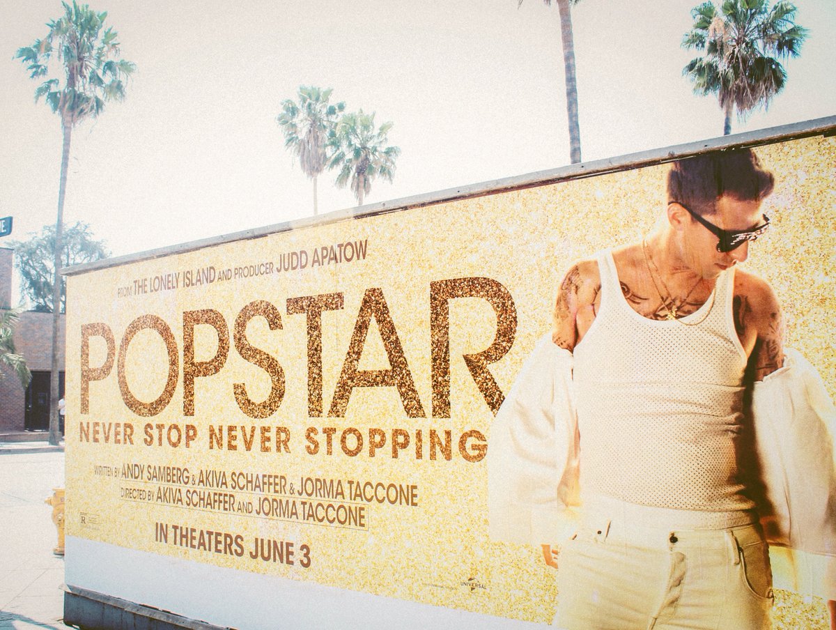 The @PopstarMovie soundtrack is out, feat. our song w/ @thelonelyisland, 