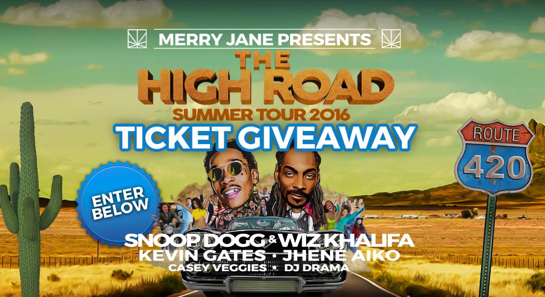 RT @MERRYJANEMEDIA: Need tickets to the High Road Tour with @SnoopDogg and @wizkhalifa? Enter to win here: https://t.co/YNDxSvIKdi https://…