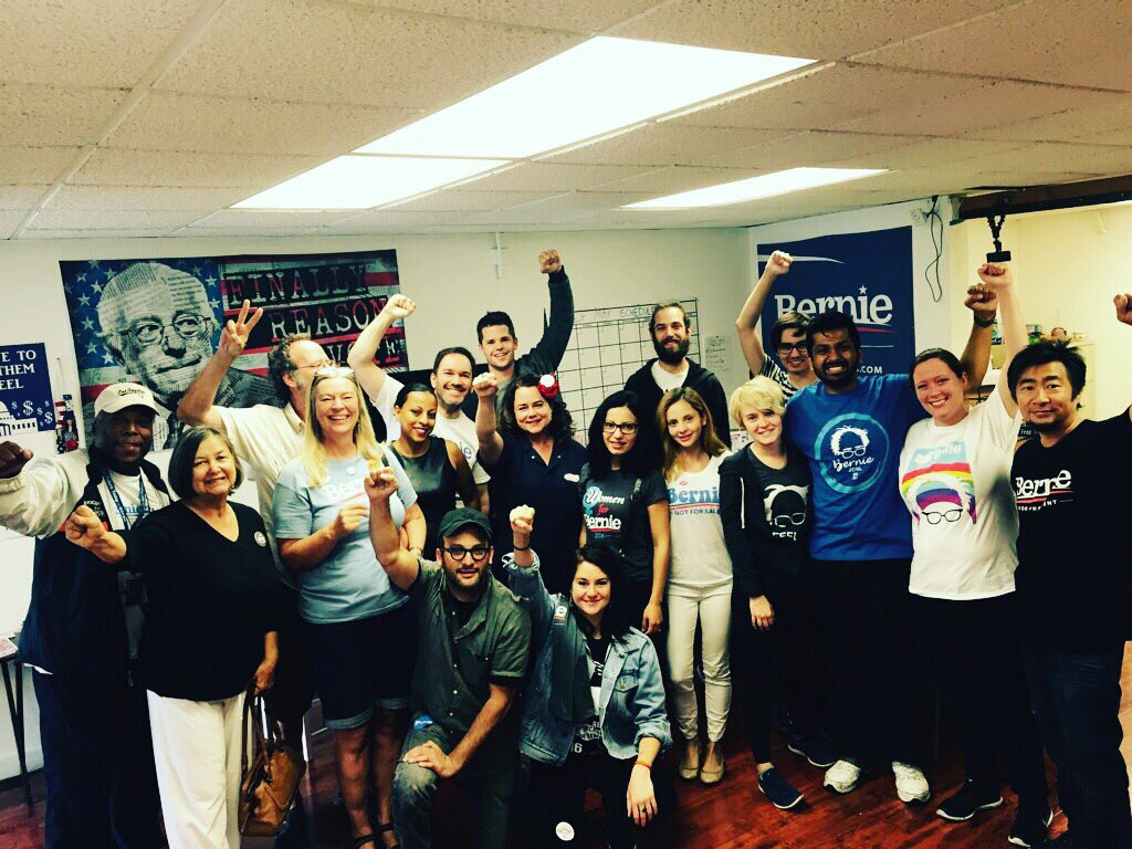 RT @maxcarver: CA Primaries on June 7th. Getting out the vote with some amazing volunteers. Make sure you #VOTE #FeelTheBern #???????????? https://t…