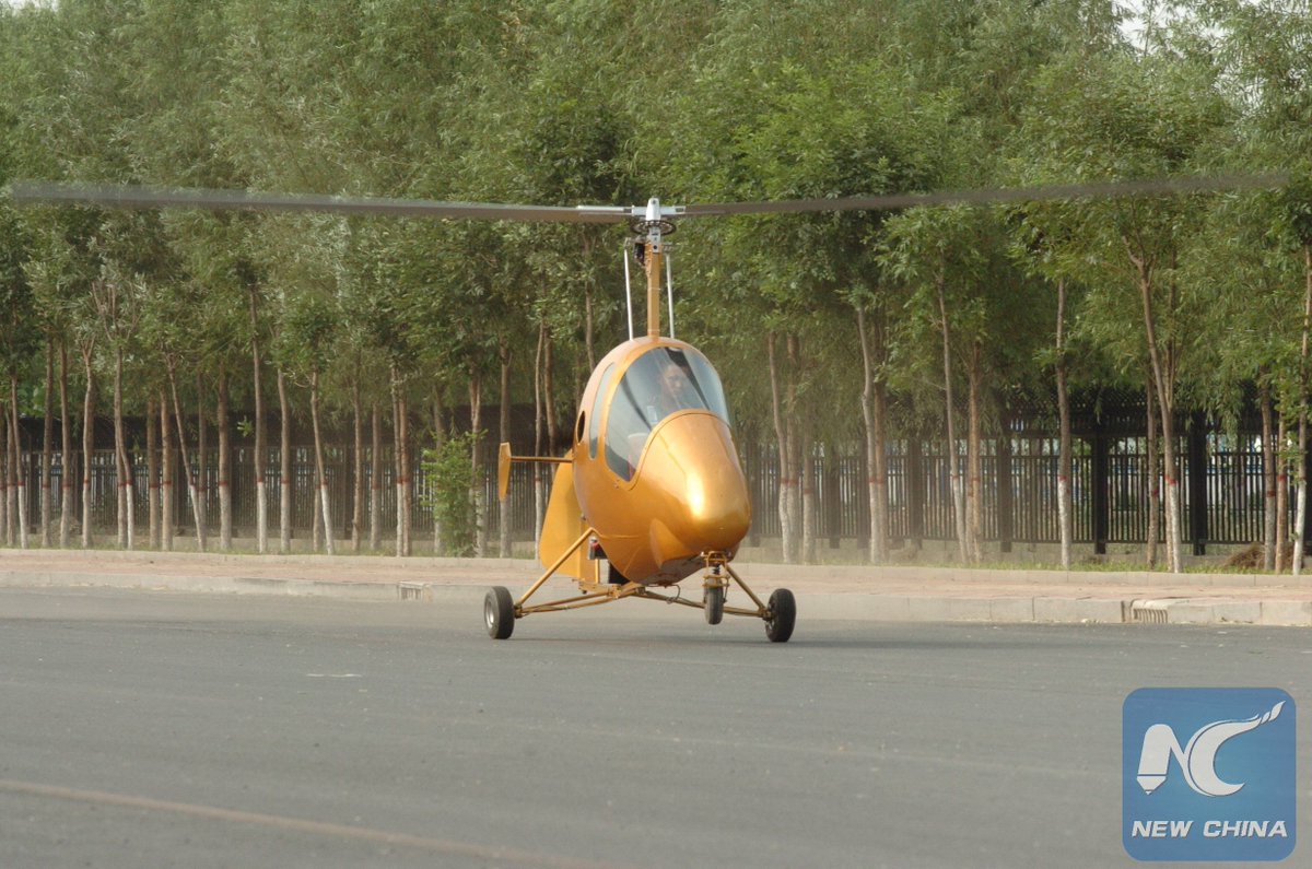 Chinese villager Xie Baogang made an aircraft with top speed of 200 kph and range of 400 km through self-study