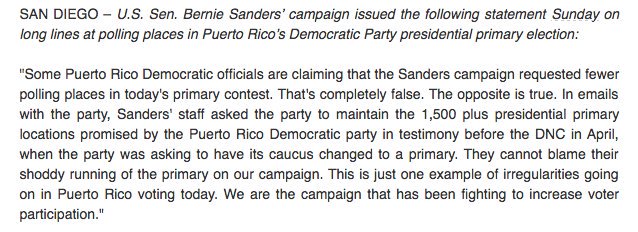 RT @qwk_slvr: Hillary stole your primary. Thank you Bernie supporters who voted or tried to! https://t.co/TaRYYEgU1G #PRPrimary #PuertoRico…