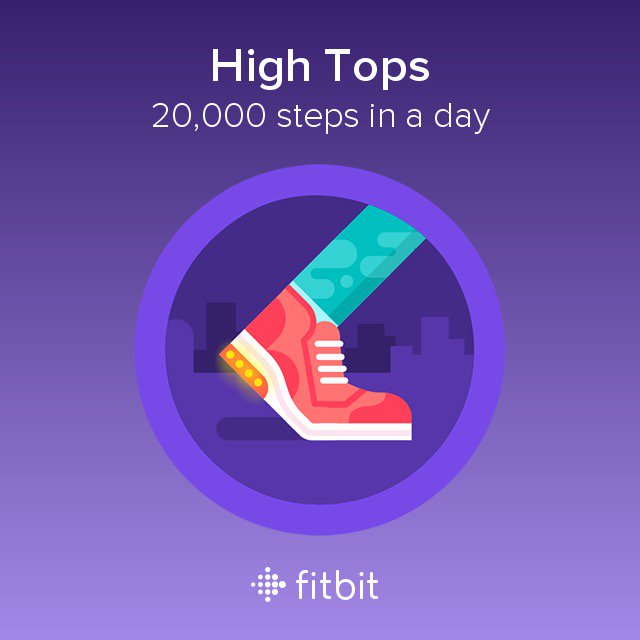 I took 20,000 steps and earned the High Tops badge! #Fitbit aka just a Monday in #NYC ???????? https://t.co/6iWdW5iXLs