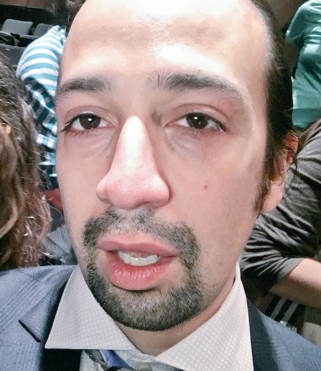 RT @Lin_Manuel: 2) this is my face after Daphne's Dive, wrecked from happy sobbing. https://t.co/DQSmxKXYld