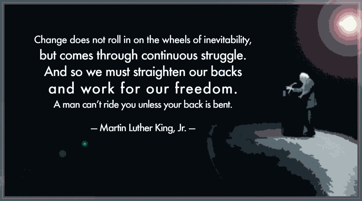 RT @ProjectBernie16: As we reflect on media misdirection and rampant voter suppression, we recall the words of Martin Luther King, Jr. http…
