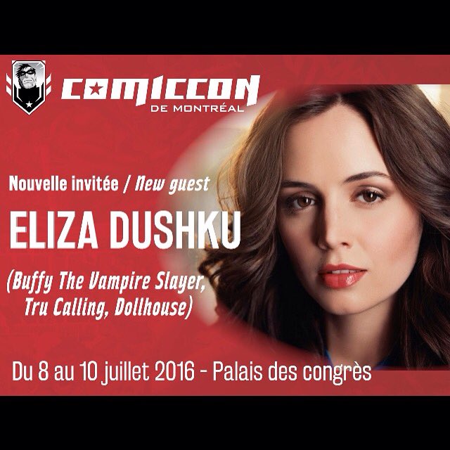 RT @Mtlcomiccon: @elizadushku  @Mtlcomiccon  #BuffyTheVampireSlayer #Faith #Trucalling #Dollhouse #TrueLies #awesome https://t.co/TqobJep2lV