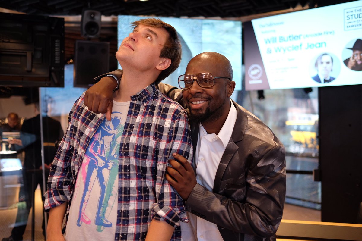 RT @Talkhouse: .@wyclef & @butlerwills (@arcadefire) becoming fast friends at @837NYC https://t.co/gwGve7qQcb https://t.co/7ZhY4zL4zX