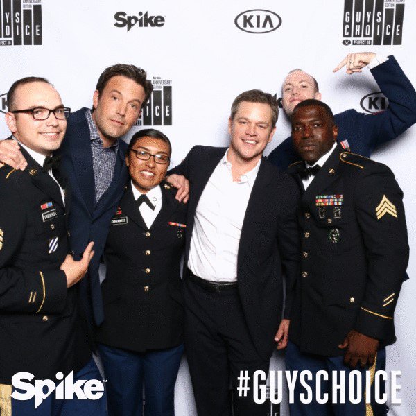 Thanks @Spike! The real honor was hanging with these men and women. #GuysChoice https://t.co/loG58imwAN