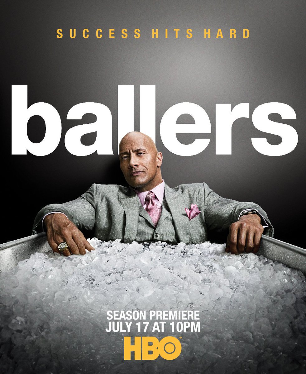 #Ballers EXCLUSIVE: Your 1st look at our NEW SEASON of @ballershbo coming next month. #SuccessHitsHard JULY 17 https://t.co/tKYsELqpzE