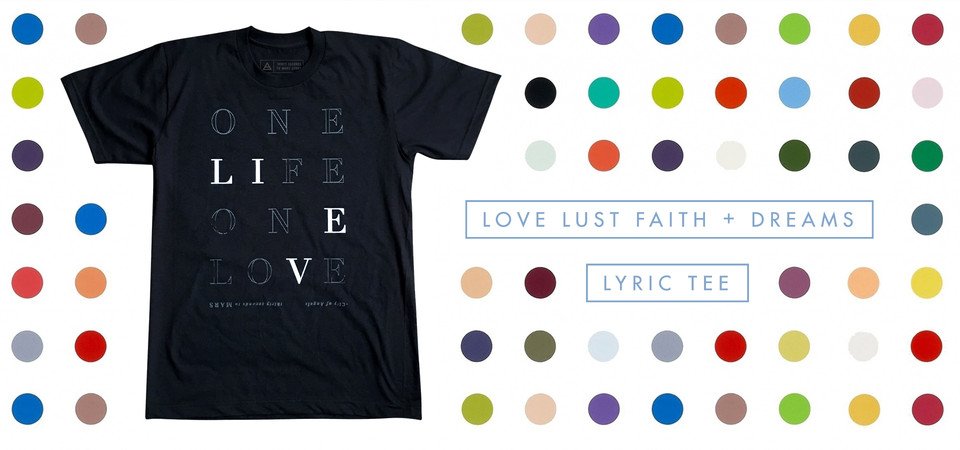 RT @MARSStore: Treat yourself to the 1st of new Lyric Tees to come. Introducing the ONE LIFE design: https://t.co/h8nIkZZo8q https://t.co/f…