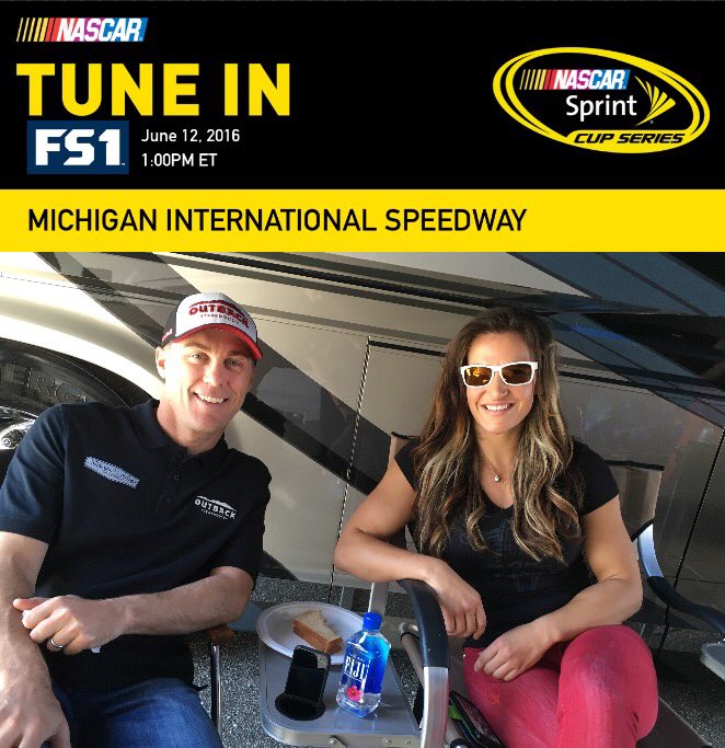 RT @KHIManagement: Two reasons we're excited for today's race. @MieshaTate as Grand Marshall & @KevinHarvick starting P29. #TeamKHI https:/…