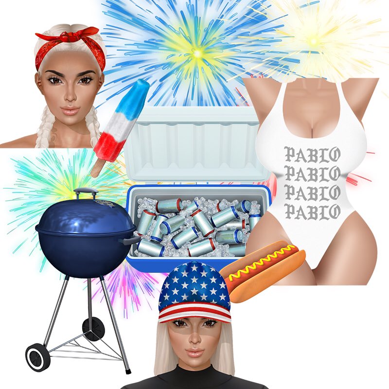 KIMOJI surprise! Everyone who downloaded the newest pack gets a free gift of new 4th of July themed Kimoji's! https://t.co/ULH6Pr1YqC