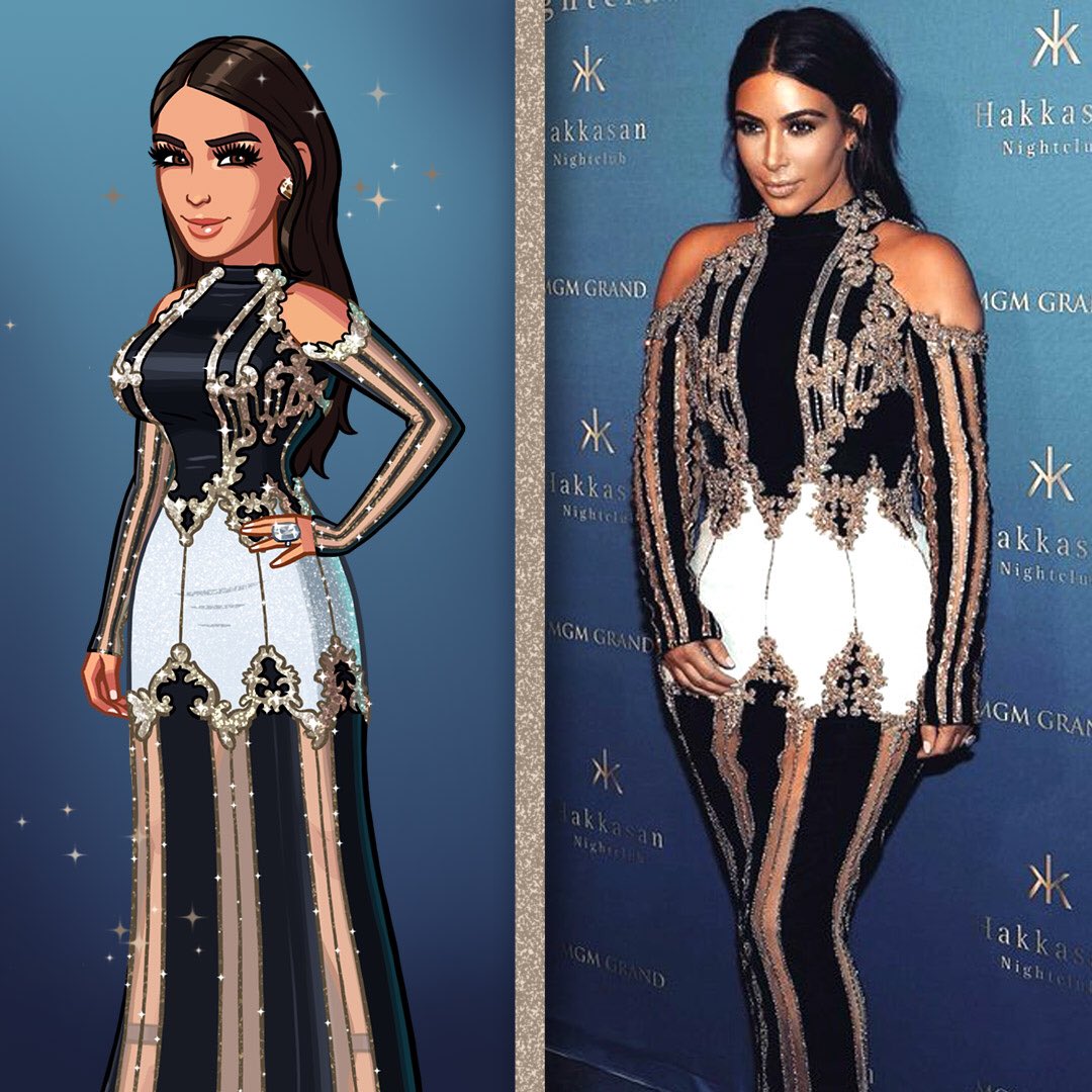 Loved this dress I just wore in Vegas so much, I sent it to the team and they put it in the #KimKardashianGame! https://t.co/LOVvU54fSr
