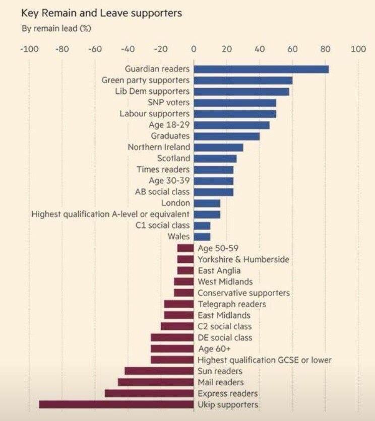 Image result for leave remain demographics