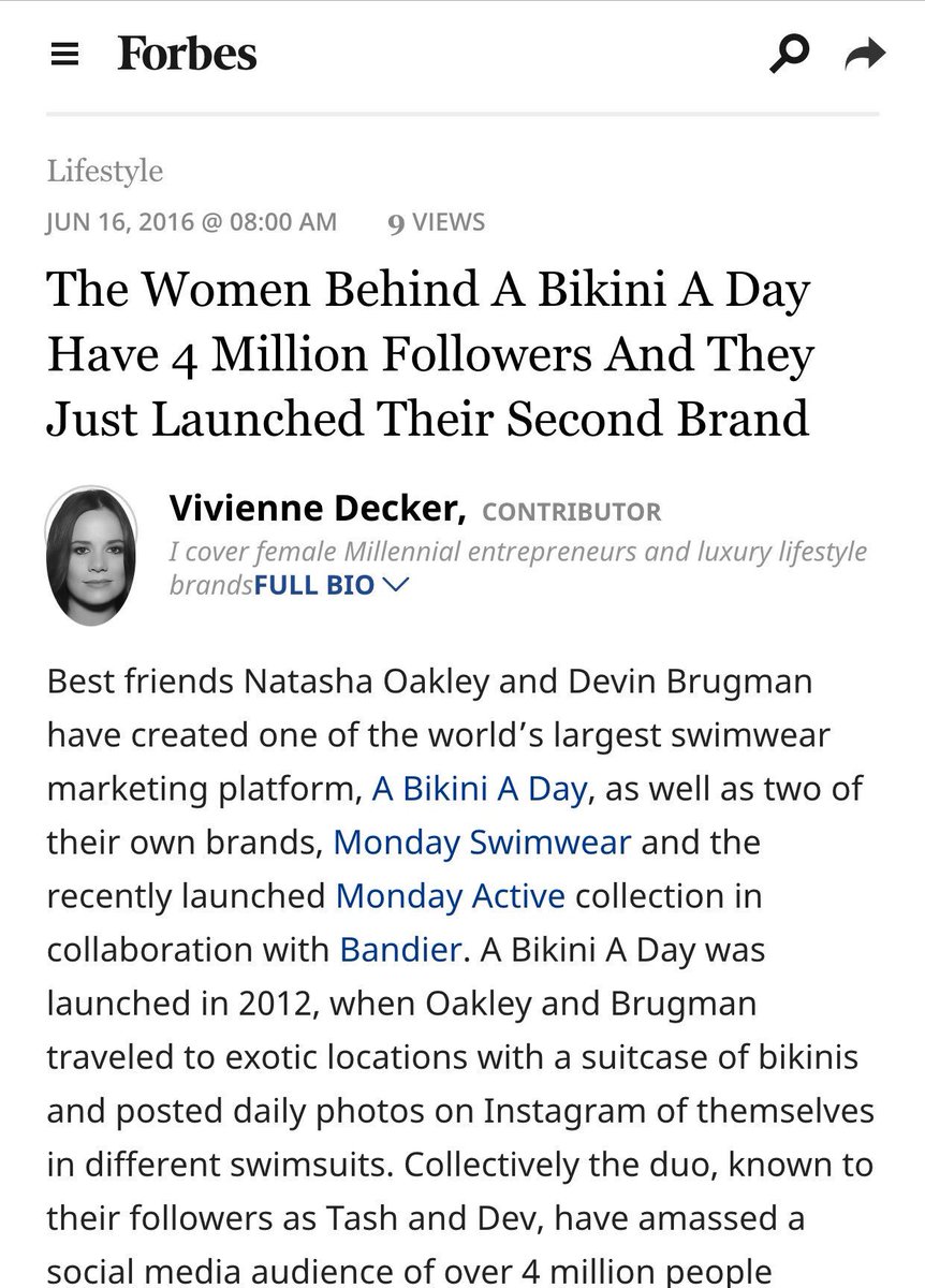 RT @ABikiniADay: Get to know us a little more in our @Forbes feature! ???????? https://t.co/2McrlBuFEf https://t.co/hgluU3tfxf