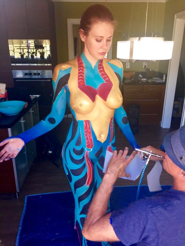 San Diego Comic Con is just weeks away. Can't wait for you to see what body artist @lpaesani and I have in store... https://t.co/B0LbslxO2w