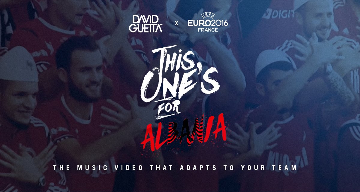 This One’s For You Shqipëria !!! https://t.co/xYQQORpDAk  #ALB #EURO2016 #DavidGuetta https://t.co/eeFDknJBlH