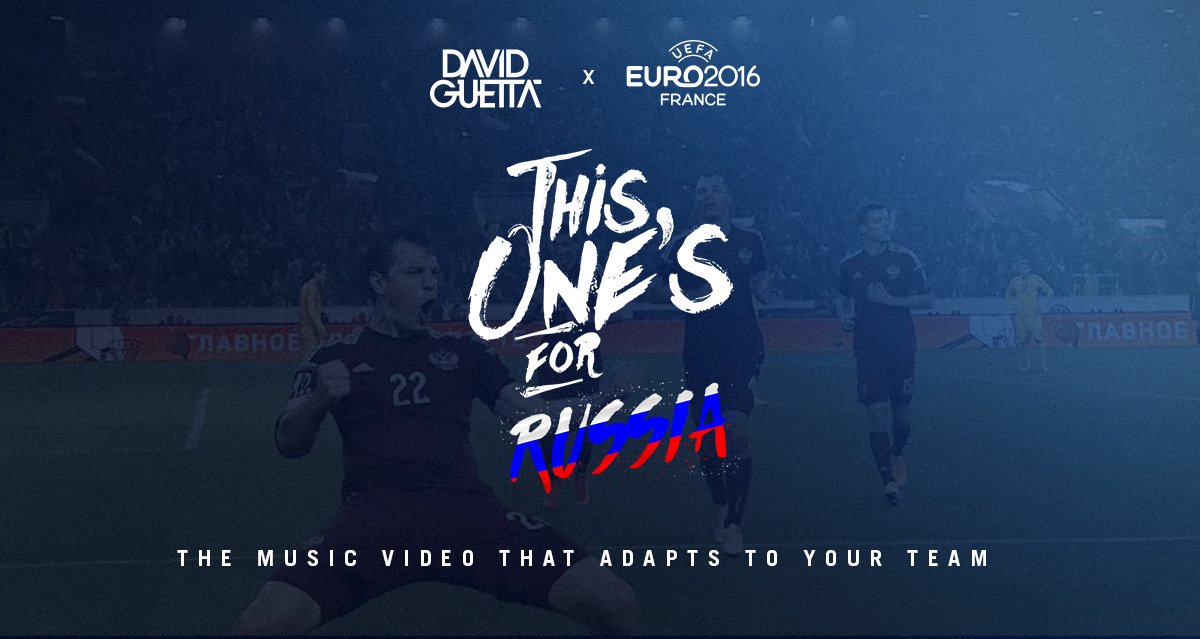 This One’s For You Россия !!! https://t.co/pLCXquDPex @TeamRussia #RUS #EURO2016 #DavidGuetta https://t.co/sRa1GfAfss