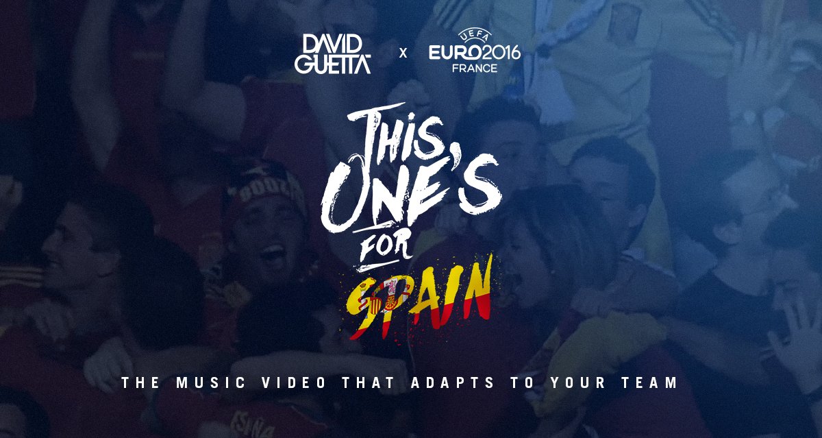 This One’s For You España !!! https://t.co/GRyisX5Daa @SeFutbol @andresiniesta8 #EURO2016 #DavidGuetta #ESP https://t.co/62YdcBGKM4