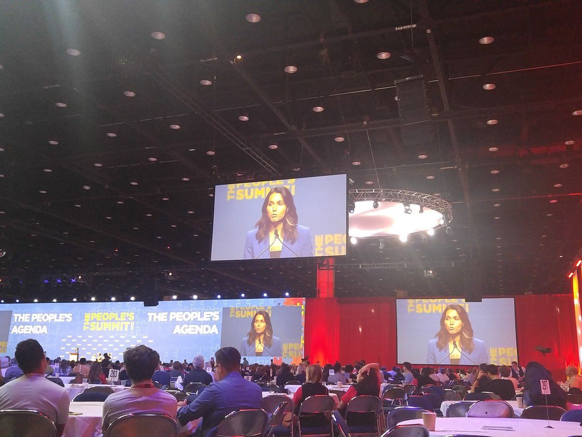RT @KateAronoff: .@TulsiGabbard talks needing to end military interventions abroad as key to progressive policies at home #PPLSummit https:…