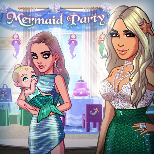 We're having a mermaid party today and you can too, join us in Kim Kardashian Hollywood! https://t.co/ojuqoCKBZH