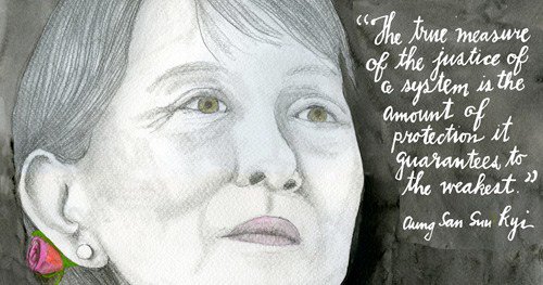 RT @brainpicker: Nobel Peace Prize laureate Aung San Suu Kyi, who turns 71 today, on freedom from fear https://t.co/PCRhG1VcQm https://t.co…