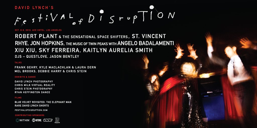 Dear Twitter Friends, I'm curating the first-ever @FestOfDisruption. Tickets on sale Friday!  