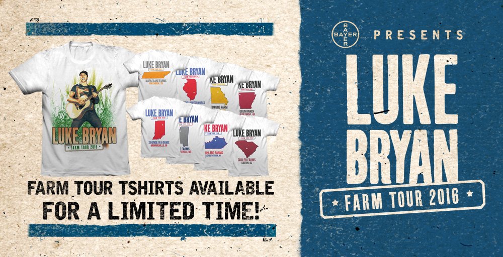 We have an exclusive shirt for ya. bit.ly/FarmTourTee https://t.co/yi4kRUf3...