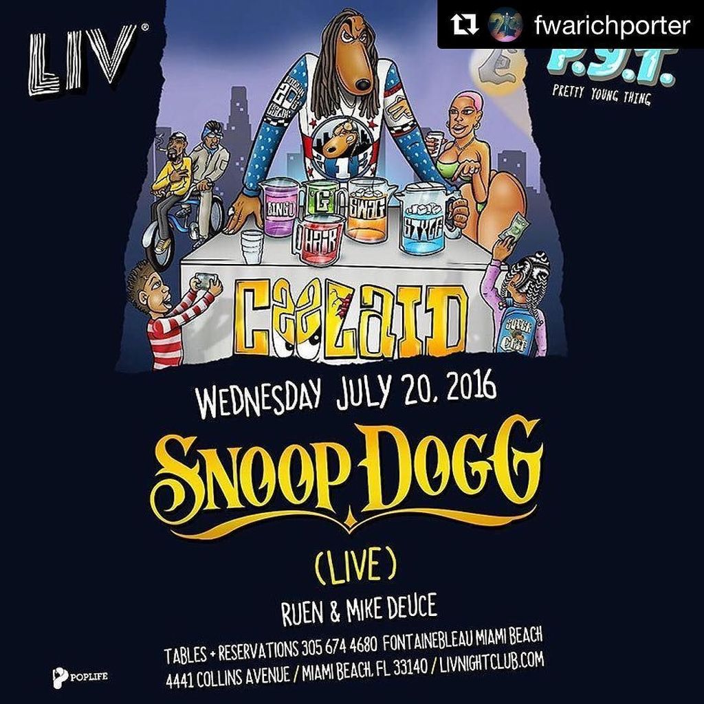 #Repost @fwarichporter with @repostapp
・・・
@snoopdogg 7/20/16 @livmiami #pytmiami !???????????? https://t.co/QhNDFEhlMO https://t.co/34wmc8CPYL