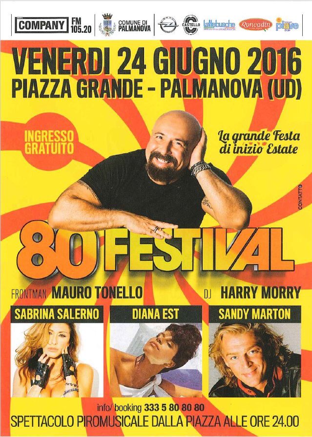 Ci vediamo questa sera a #Palmanova #Udine con @Radiocompany #party #summer #tour #SandyMarton #DianaEst https://t.co/bigia5FiTB