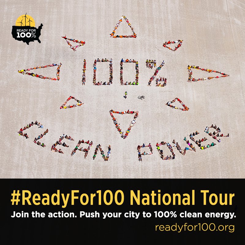 RT @green4EMA: Join an aerial art action near you to show you're #ReadyFor100 % clean energy! https://t.co/UbLnbr6WE8 @sierraclub https://t…